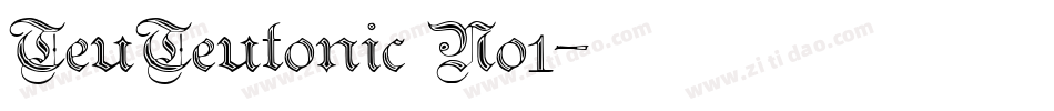 TeuTeutonic No1字体转换